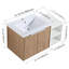 Meuble-lavabo à fermeture en douceur 36 po avec lavabo, petites tablettes de rangement, armoire combinée 24 po et 12 po
