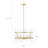 Eletto 5-Light Dimmable Glass Drum Chandelier-2031856677