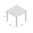 Alexandrine Square Solid Wood Outdoor Dining Table , 32 " W 32 " D