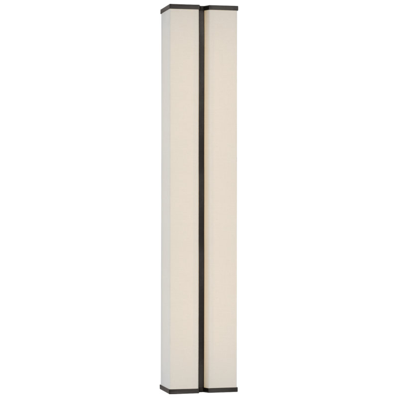 Vernet Solid Brass 1 - Light LED Flush Mounted Sconce, 30" H x 5.5" W x 4" D, Bronze