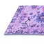 Tapis bleu abstrait en laine tissé à la machine 7 pi x 9 pi