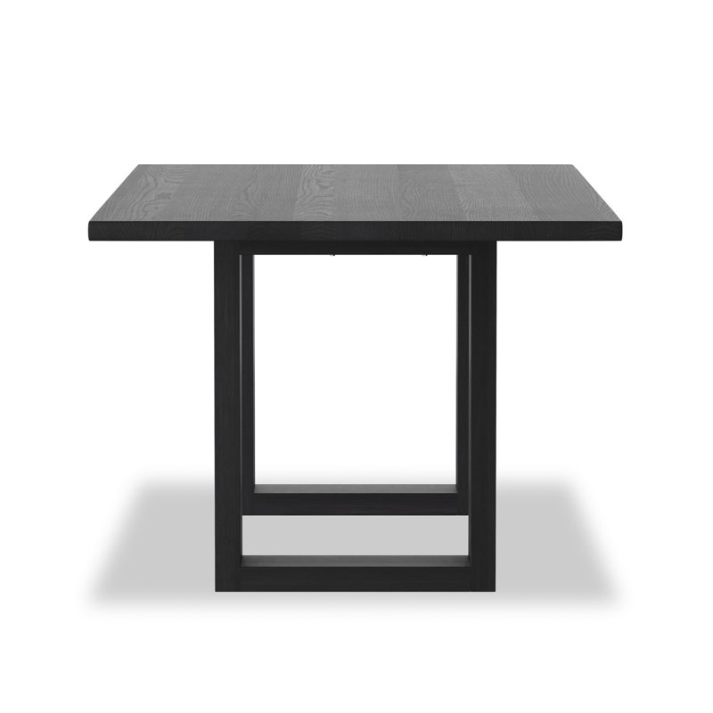 Carmel Solid Wood Dining Table, Black Wash
