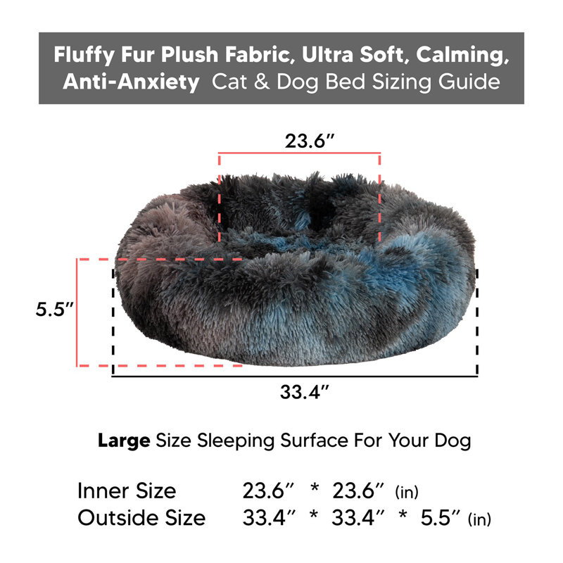 Jungolica Orthopedic Pet Bed, 85cm H x 85cm W x 14cm D