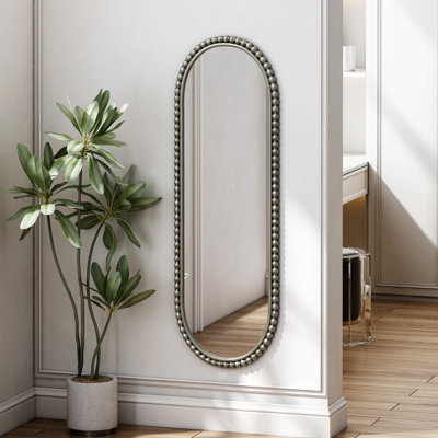 Miroir ovale en fer à effet antique, pour la décoration intérieure