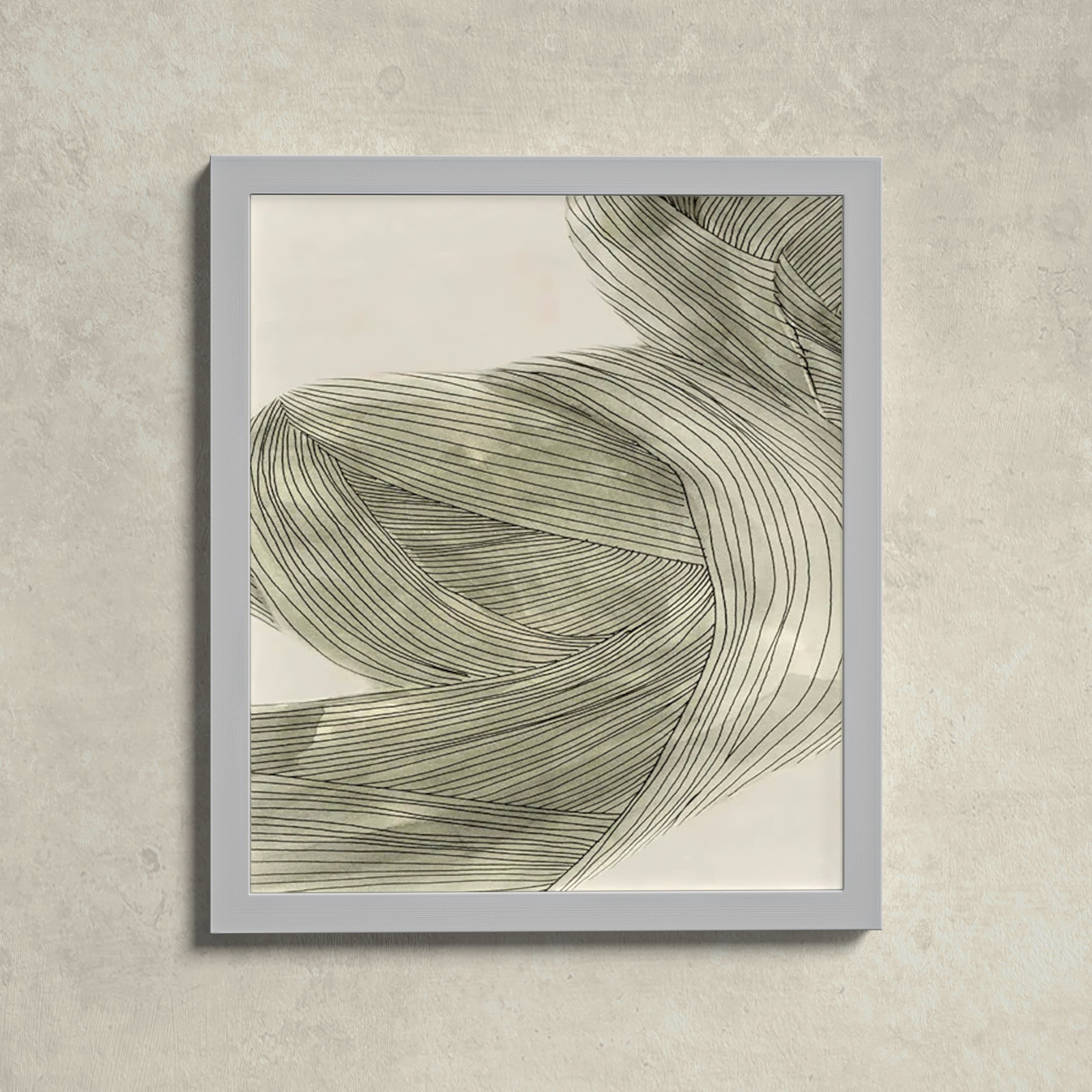 Dreaming In Pastel II by John Constable, Matte Silver, 15" H x 13" W x 0.75" D