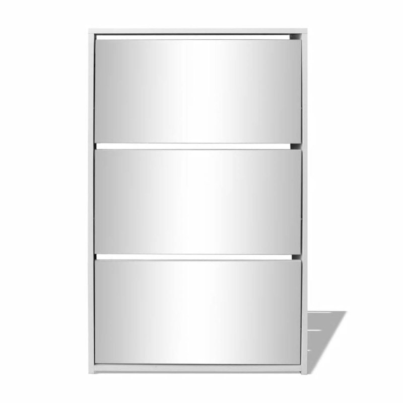 4 Pair Flip Down Shoe Storage, White
