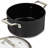 BergHOFF Essentials 5Pc Non-Stick Hard Anodized Cookware Set For Two With Glass Lids, Black