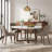 High Back Dining Chair with Ergonomic Curved Back, Padded Seat & Solid Wood Legs-1504526980