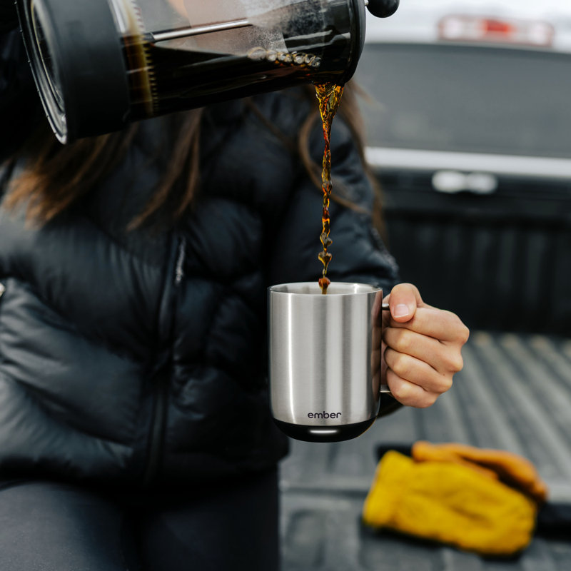 Ember Mug 2, Temperature Control Smart Mug, 10 Oz, Stainless Steel