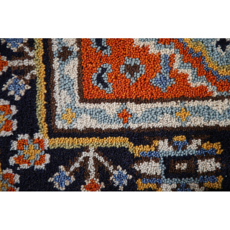 Tapis traditionnel indien en laine bleu clair 3 x 5
