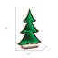 Arbre de Noël décoratif en acrylique vert 12 "avec DEL
