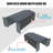 Outdoor Storage Shed, Metal Garage Shed Backyard Utility Tool House Building With 2 Doors And 4 Vents For Car,Truck,Bike, Garbage Can,Tool,Lawnmower-112433163-112433164