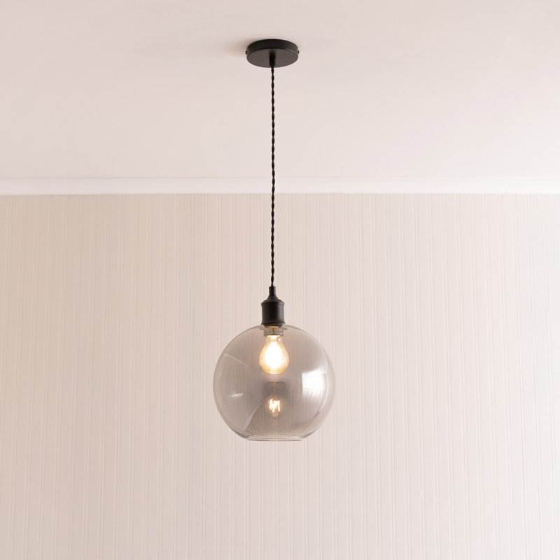 1 - Light Pendant, Yes, Grey, Matte Black