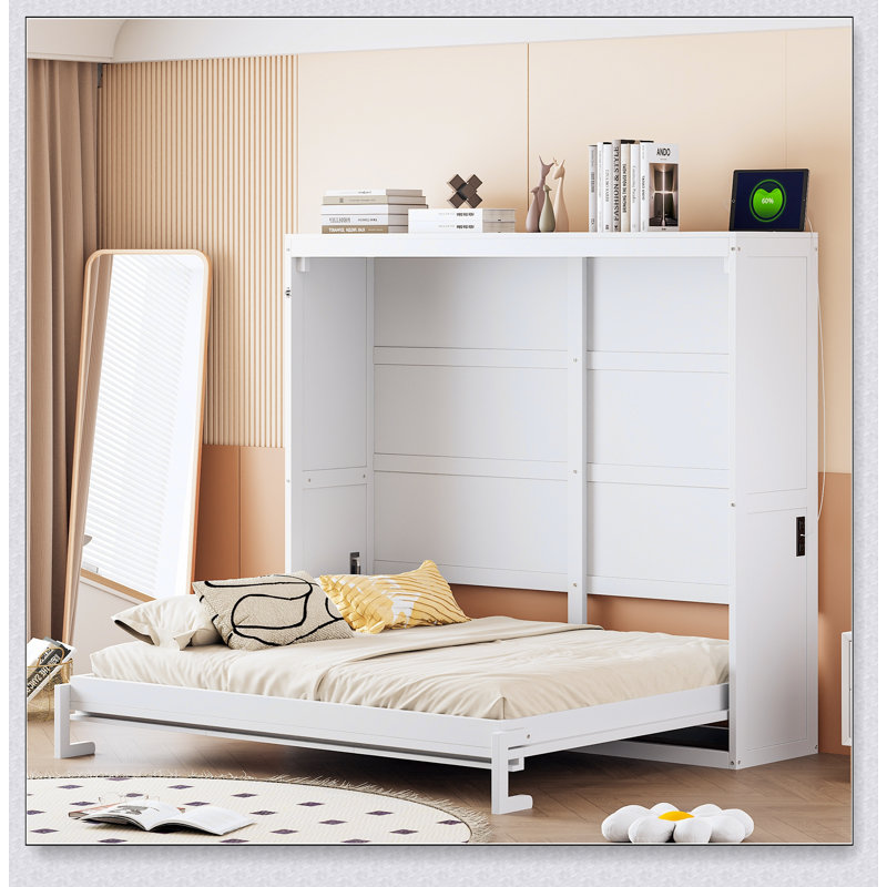 Murphy Bed Wall Bed, White