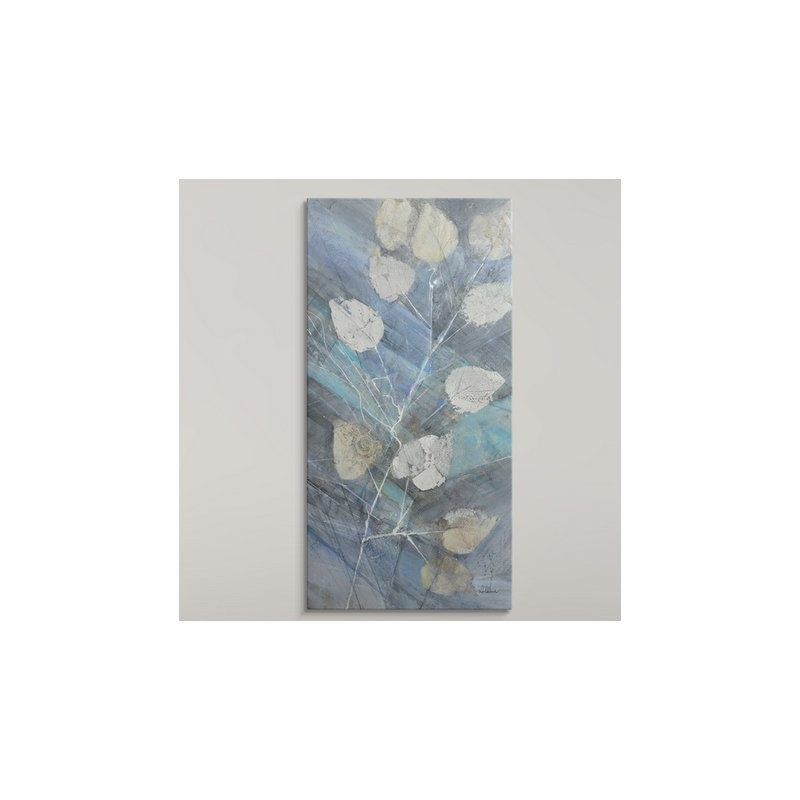 « ii »» albena hristova,, impression Silver Leaves, H 48 po x l 24 po x P 1,5 po, Toile