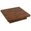 Table basse carrée en placage avec plateau coulissant et rangement-409771096