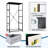 4 Drawer Dresser for Bedroom, Narrow Chest of Drawers, Wooden Top and Study Iron Frame 18"x37.5"-(WxH)