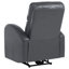 Fauteuil inclinable électrique gris rembourré-317430805