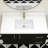 20" White Rectangular Ceramic Undermount Sink For Bathroom Vanity Countertop