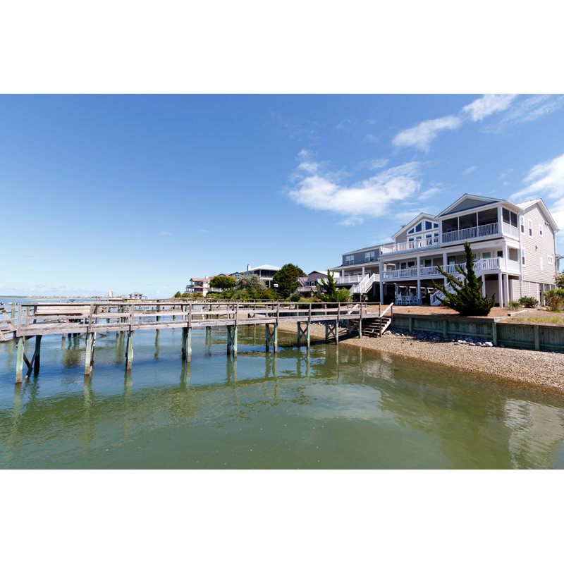 Beach Houses by Rmcguirk - Wrapped Canvas Print, 30cm H x 46cm W x 3.8cm D