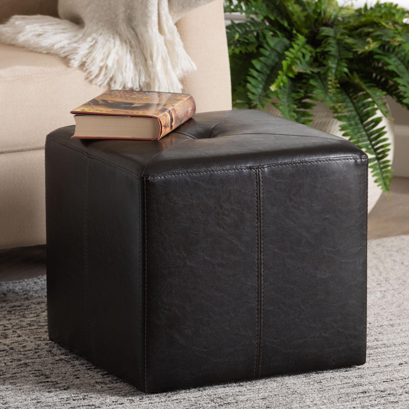 Kaetochi Faux Leather Ottoman