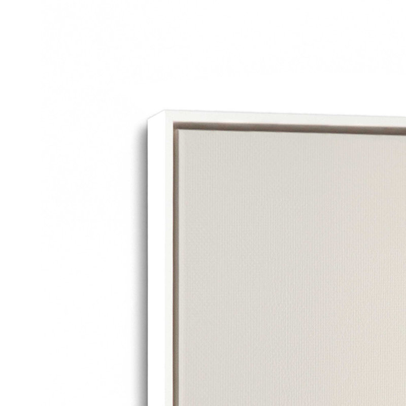 Tender Gaze, Cadre flottant blanc opaque, H 18,75 po x l 12,75 po