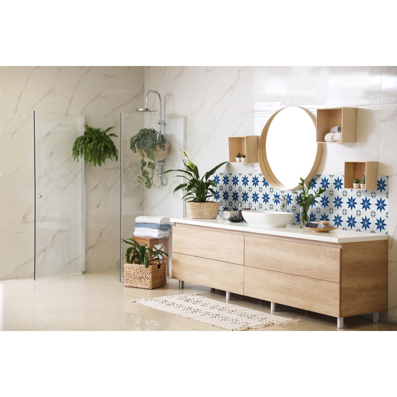 Carreaux muraux auto-adhésifs DC-Fix, Bleu