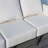 3 Seater Aluminum Outdoor Sofa with Cushions
