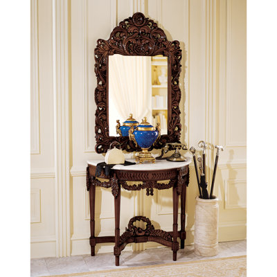 Chateau 34'' Marble Top Console Table