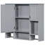 Armoire de salle de bain murale - miroir de 35 po x 28 po et matériaux de rangement gris pour beaucoup