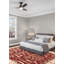 Tapis unique en laine bourgogne foncé 9 pi 9 po x 11 pi 11 po One Age of a Kind Kenio