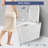 Automatic Bidet Toilet, Heated Seat, Warm Water Cleaning And Drying, Foot Sensor Operation, Led Screen, Remote - Controlled, White Appearance. Four Level Radar Sensing, Multiple Washing Modes, 5