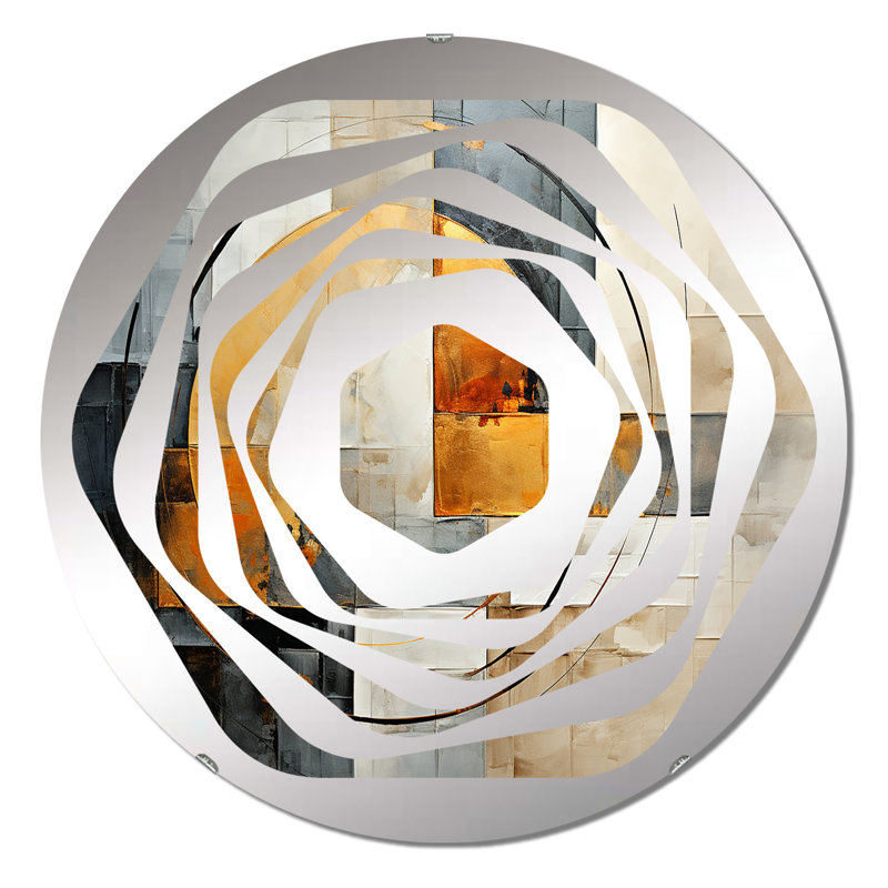 Miroir décoratif Amorphe, 23,6 po x 23,6 po