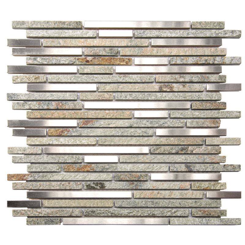 4" x 1" Glass Mosaic Wall & Floor Tile