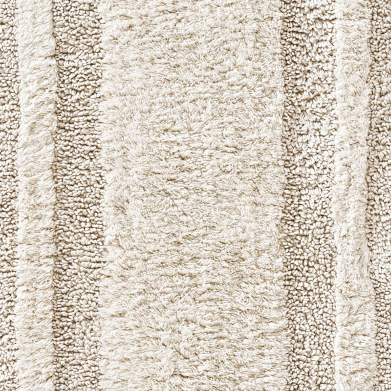 Logan Light Beige Cotton Bath Runner Rug