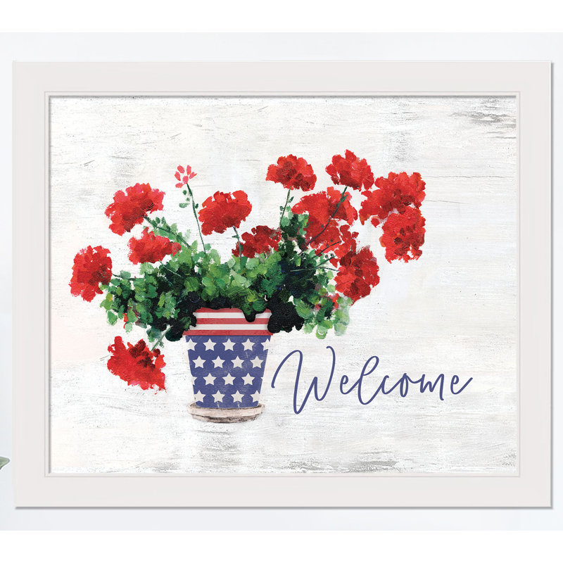 Patriotic Welcome - impression encadrée