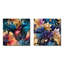 Newent - Ensemble de 2 collages floraux et botaniques carrés-101861551-101861552