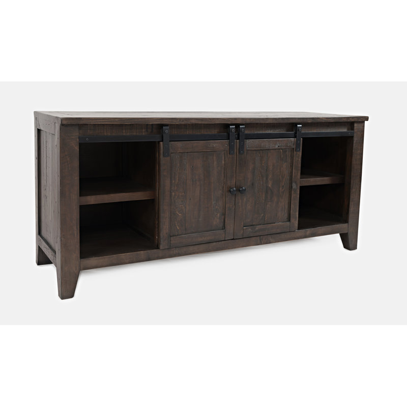 Carmencita TV Stand for TVs, Barnwood Brown