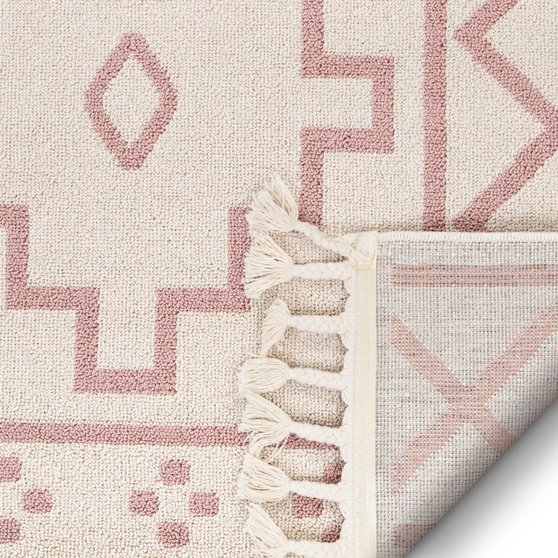 Loop-De-Loop Moroccan Synthetic Area Rug, Rectangle 160 x 220cm