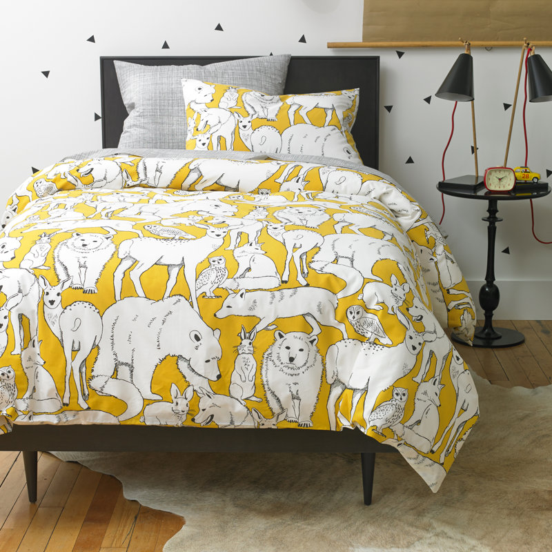 Ensemble de housse de couette citrine Amble