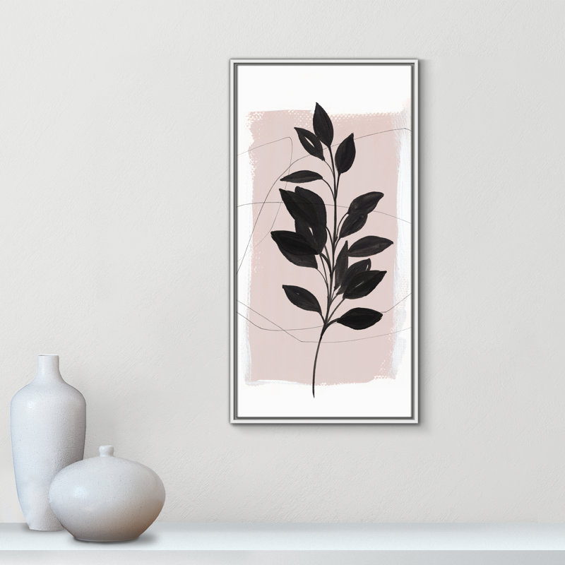 «Ramie I» par Isabelle Z - reproduction d'art, H 37,5 po x l 19,5 po x P 2 po, Toile blanche encadrée