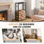 Kuniza 60cm W Metal Log Rack