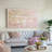 59.1x47.2" Hand-Painted Cherry Blossom Canvas Art with Blush Pink and Finish
