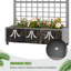 Boîte à fleurs en métal avec treillis et roues Conall-1769879502-1807218762