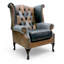 High Back Chesterfield Upholstered Wingback Chair-2068558324
