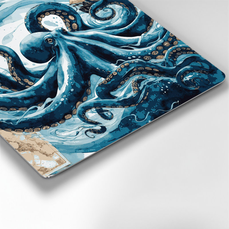 Art mural nautique bleu nautique, H 12 po x l 12 po