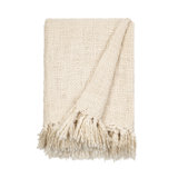 Basketweave Fringe Throw Blanket