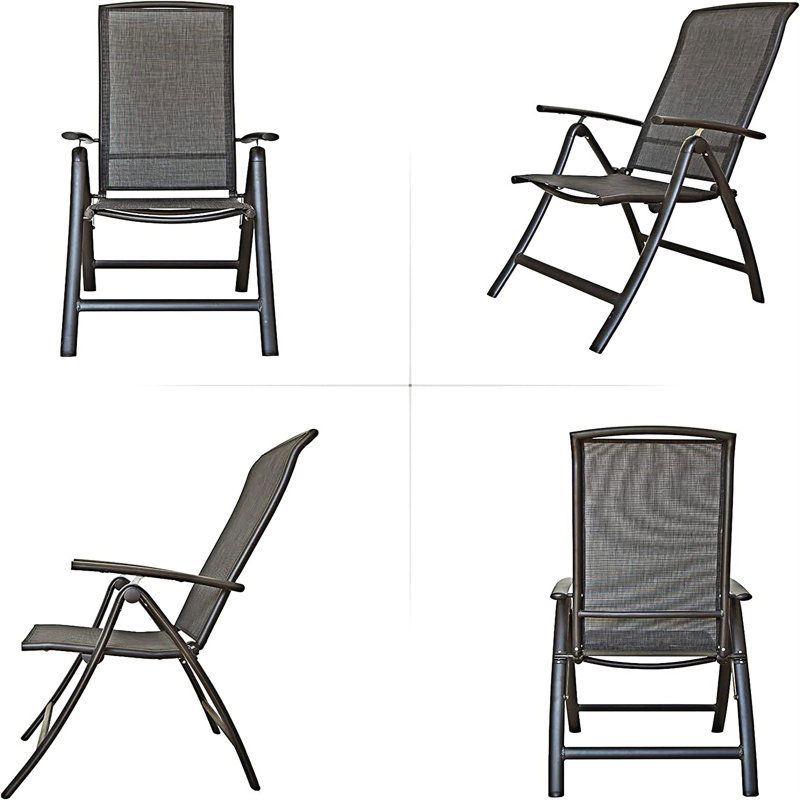 Ensemble de 2 chaises de patio pliantes