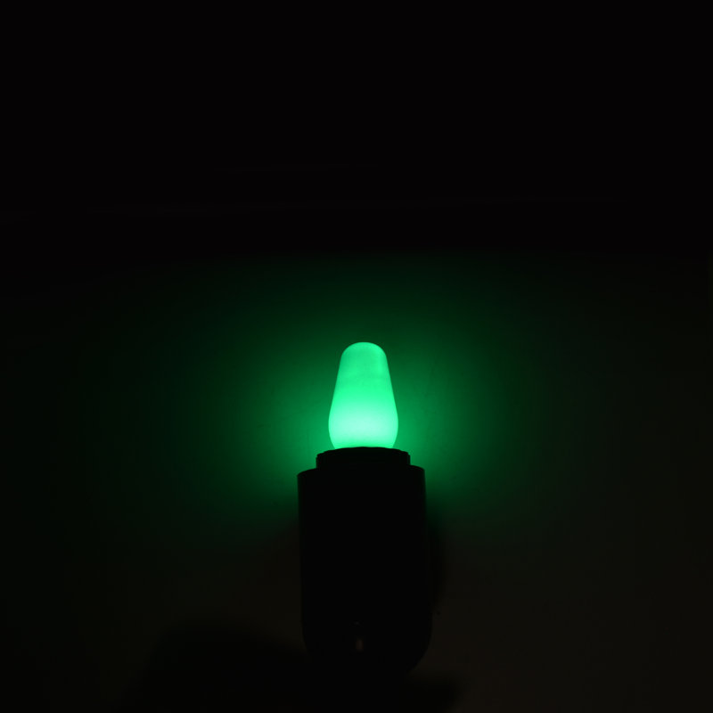 0,5 W, ampoule DEL à intensité variable C7 DEL, base, Vert