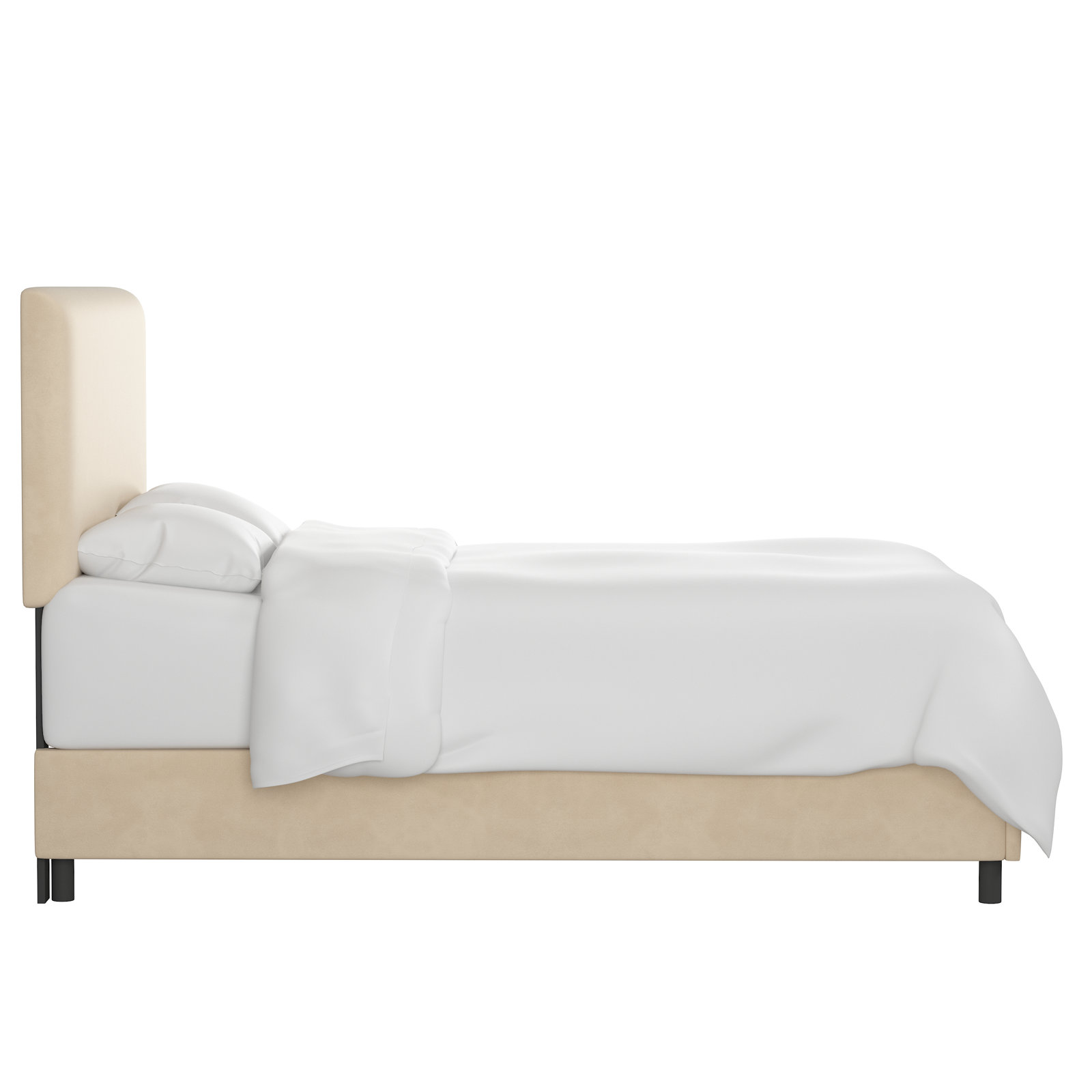 Eisley Upholstered Bed, California King, Classic Pearl Performance Velvet